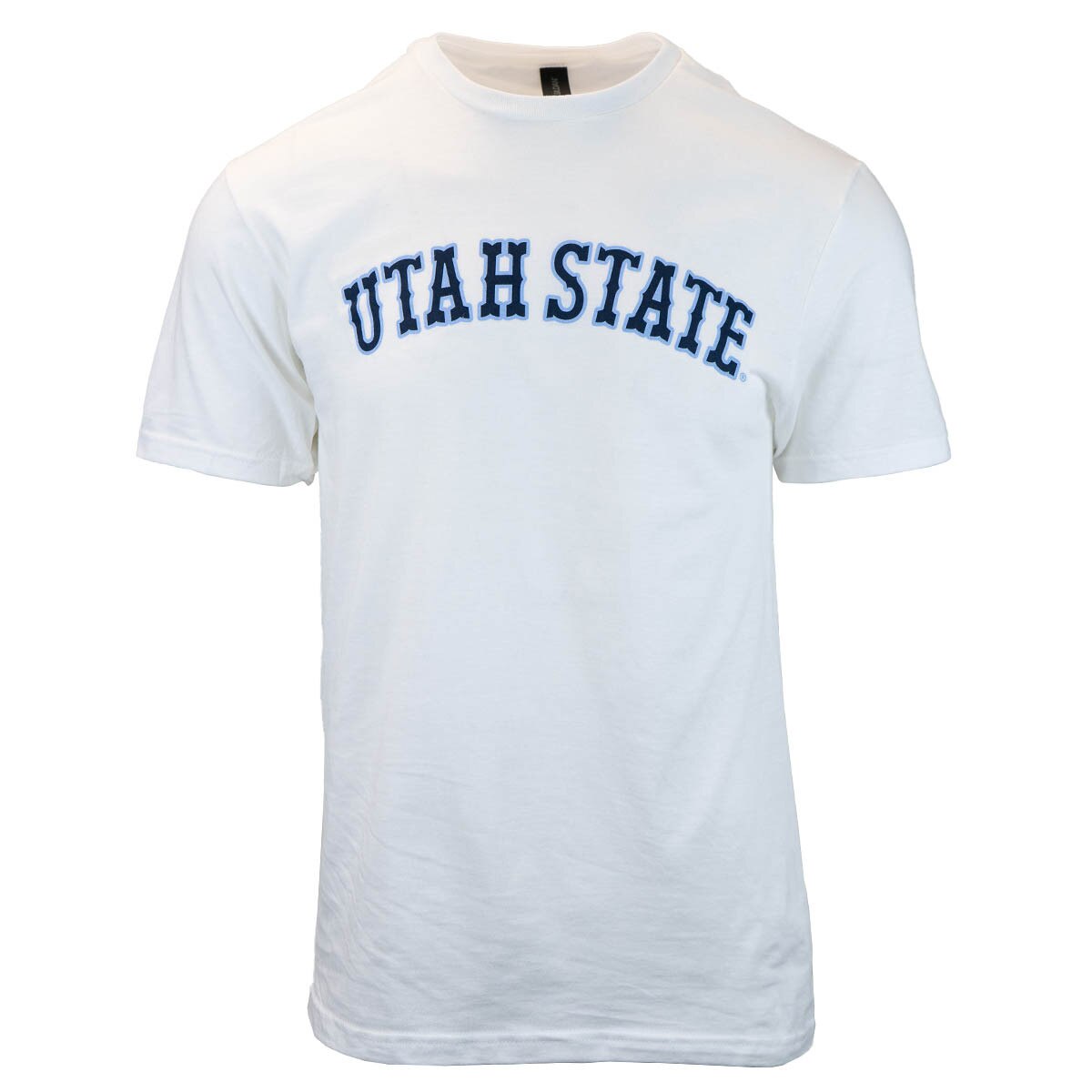 Utah State powder blue outline jersey throwback t-shirt white